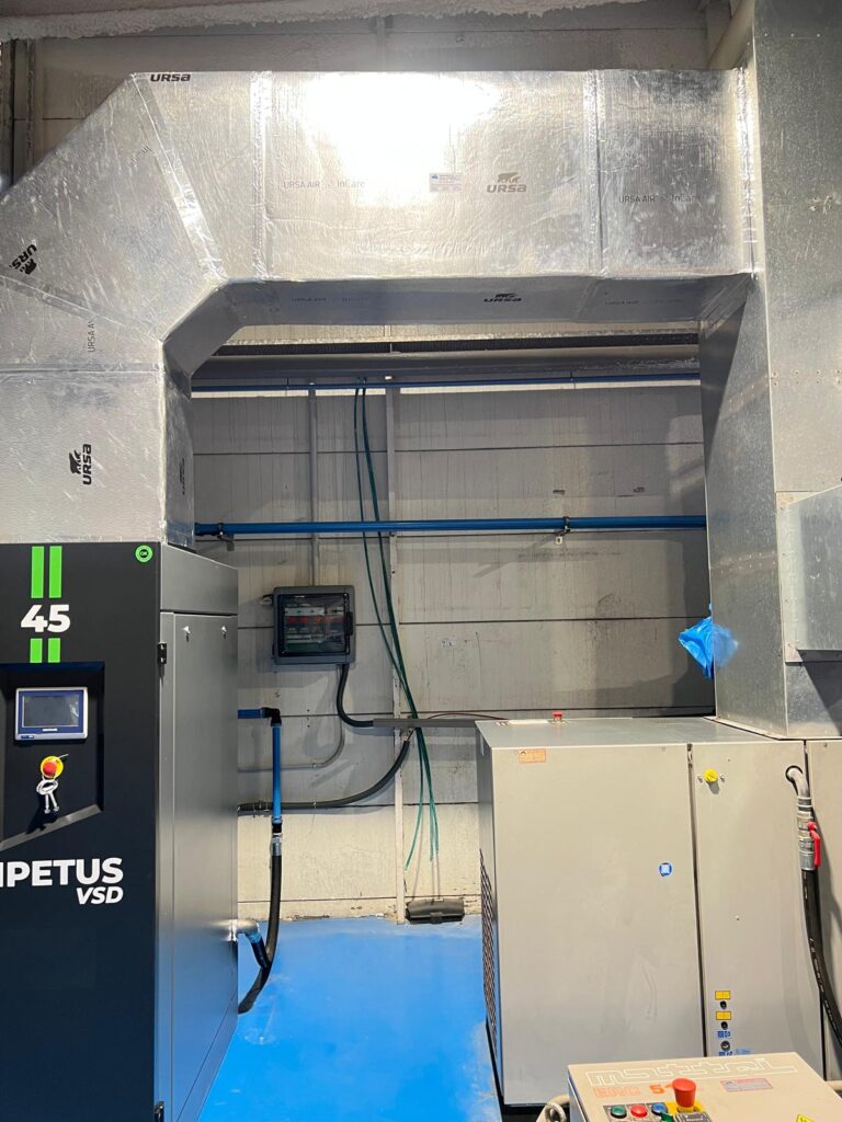 Instalación de compresor de tornillo de doble etapa IMPETU | Compresores de aire en Mataró